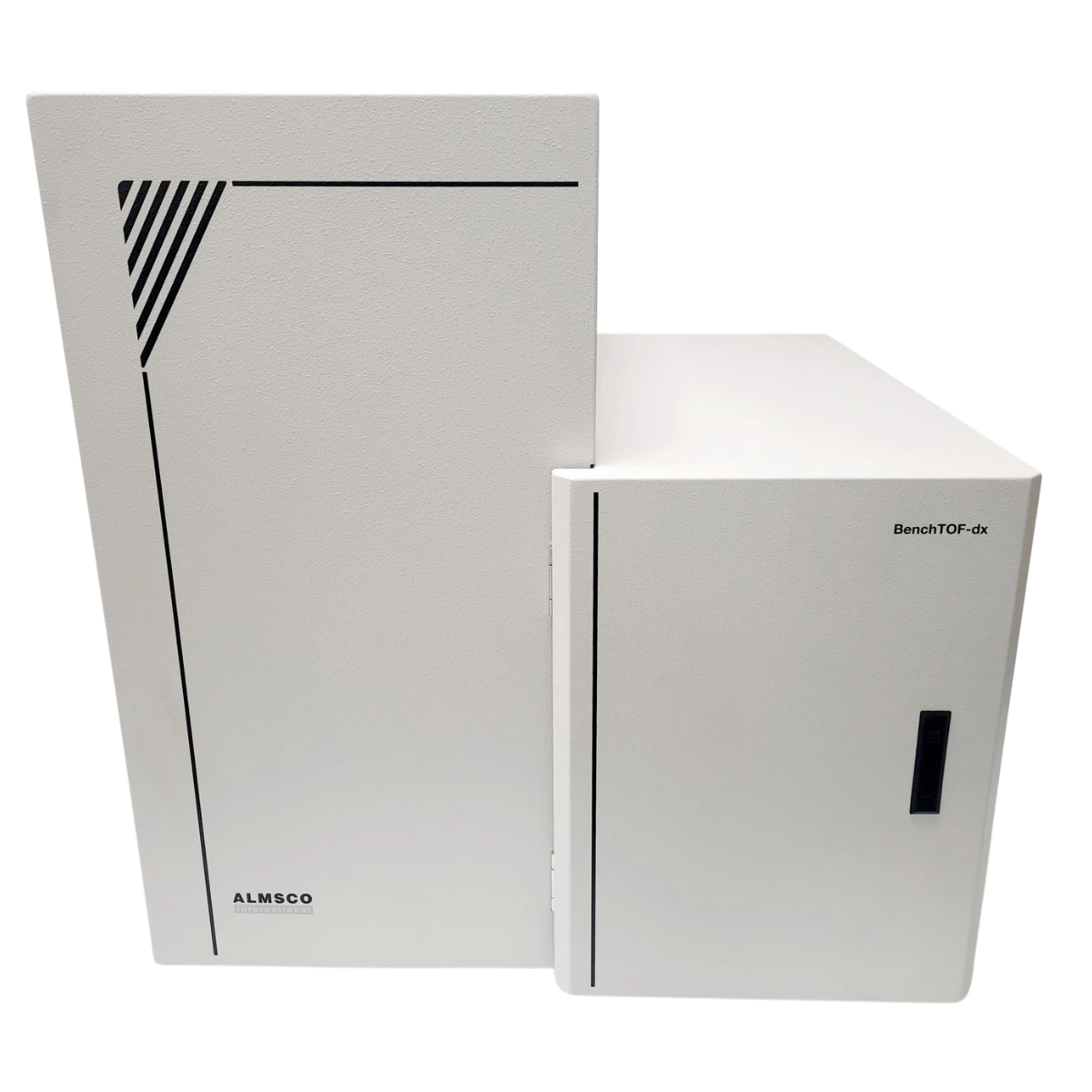 ALMSCO BenchTOF-dx benchtop mass spectrometer for high-resolution small molecule and clinical analysis
ALMSCO BenchTOF-dx,
benchtop mass spectrometer,
TOF mass spectrometry,
research mass spectrometer
