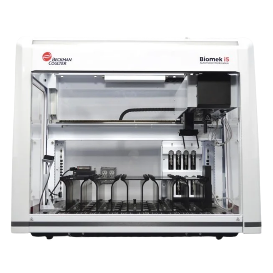Beckman Biomek i5 liquid handler for automated medium-throughput sample processing
Biomek i5 liquid handler,
Biomek i5,
Biomek i5 liquid handler,
Beckman Biomek i5,
 Biomek i5 workstation, 