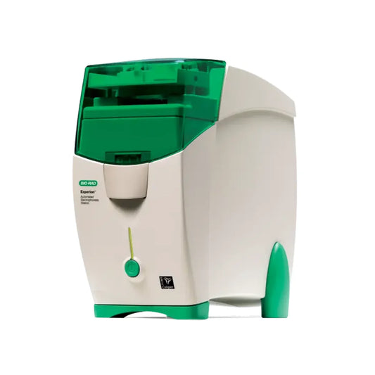 BioRad Experion Automated Electrophoresis Station for RNA, DNA, and protein analysis
Experion,
Bio-Rad Experion,
Experion specifications,
DNA/RNA electrophoresis analyzer,
capillary electrophoresis system,
