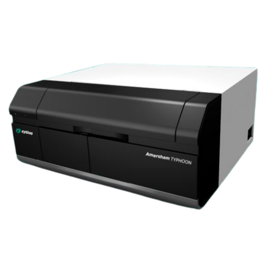 GE Cytiva Amersham Typhoon IP Phosphor Imaging System for biomolecular detection
protein imaging instrument,
phosphor imaging system,
fluorescence imager,