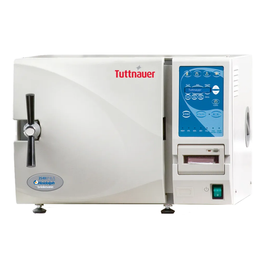 Heidolph Tuttnauer electronic benchtop autoclave for laboratory steam sterilization
Heidolph Tuttnauer autoclave,
electronic benchtop autoclave,
laboratory steam sterilizer,
