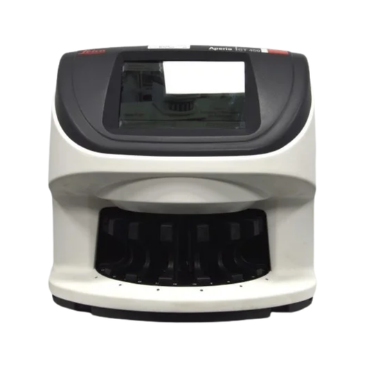 Leica Aperio GT450 digital pathology slide scanner front view