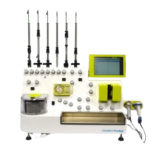 Miltenyi Biotec CliniMACS Prodigy automated cell processing system with software
Miltenyi Biotec CliniMACS Prodigy,
Miltenyi Biotec,
GMP cell separation system,
CliniMACS Prodigy,
CliniMACS Prodigy cell sorter,
clinical cell processing solution,
scientific cell processing,