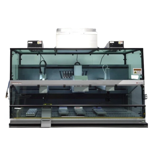 Tecan Freedom EVO-2 200 liquid handler for automated sample preparation in genomics and proteomics
Freedom EVO2 200 liquid handler,
automated liquid handling system,
robotic pipetting platform,
genomics automation instrument,
