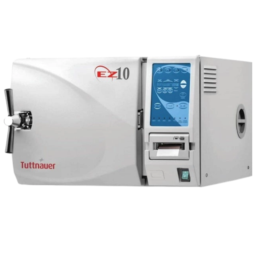 Tuttnauer EZ10 compact benchtop autoclave for reliable steam sterilization of instruments, glassware, and media
Tuttnauer EZ10 autoclave,
benchtop steam sterilizer,
compact lab sterilization system,
Tuttnauer autoclave